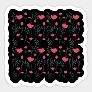 Pretty Red Rose pattern Sticker